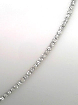 14k White Gold 4.93 ctw Diamond Tennis Bracelet