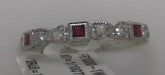 10kw 1/10ctw Diamond and 1/5 Ruby Band