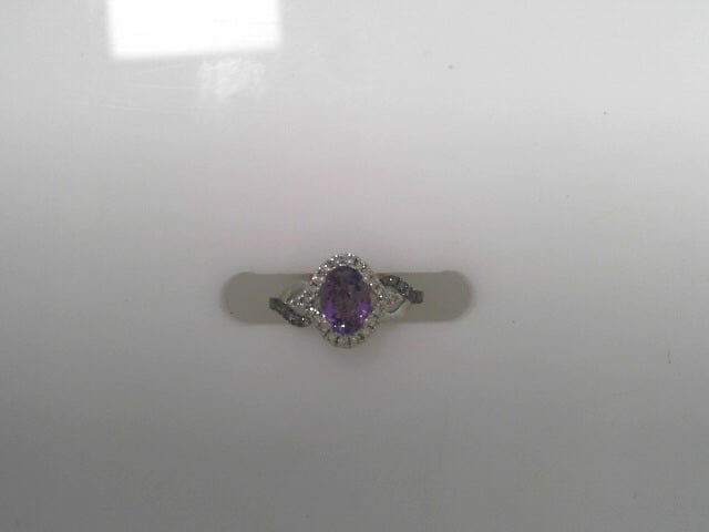Levian 14K Amethyst and Diamond Ring