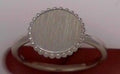 SS Beaded Engravable RIng