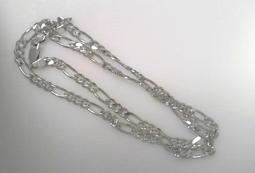 4.5mm  Sterling Silver Figaro Chain 18"