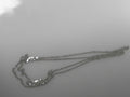 14k WG 1.2mm D/C Cable Chain 16"