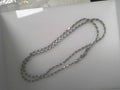 SS Rhodium Finish 2.50mm Diamond Cut Rope 20"