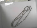 Sterling Silver Rhodium Plated 3mm Solid Rope Chain 18"