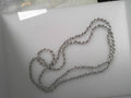 Sterling Silver Rhod Plated 3mm Solid Rope Chain 24"