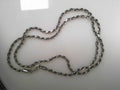 Sterling Silver Rhodium Finish 2.5mm Diamond Cut Rope Chain 18"