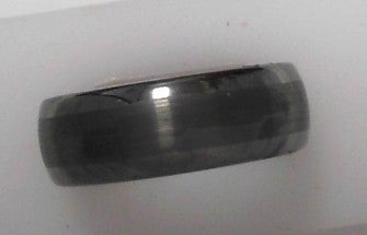 Domed Tungsten Ring Polished Sides  Satin Finish Center 8mm Sz 10.5
