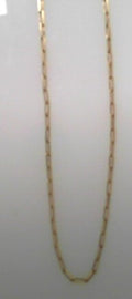 1.8mm gold plated paper clip chain