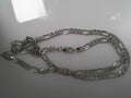 Sterling Silver Rhodium Finish 4.5mm Figaro Chain 22"