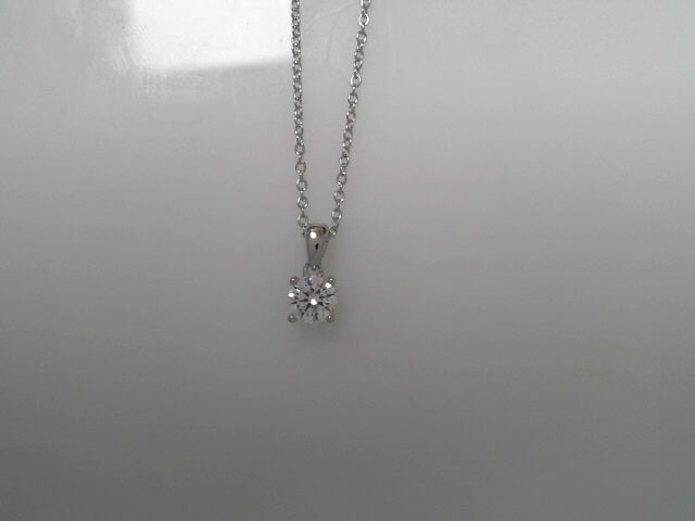 SS .90ctw Solitaire Pendant