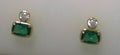 Simulated Emerald SS GP 1.64 ctw Earring Studs