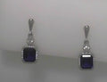 SS Lab Grown Sapphire1.82ctw Earring