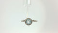 Lafonn Simulated Diamonds/Blue Topaz Ring Sterling Silver