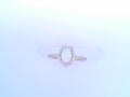 Lafonn SImulated Opal Simulated Diamond Ring 1.92cttw Sterling Silver Gold Plated
