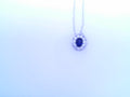 Lafonn Lab Grown Sapphire Simulated Diamond Pendant .51ctw SS 20"