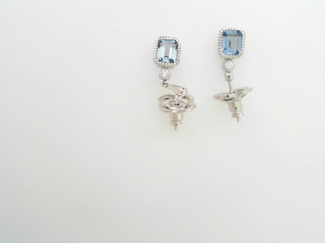 Blue Lafonn Aquamarin birthstone dangle earrings