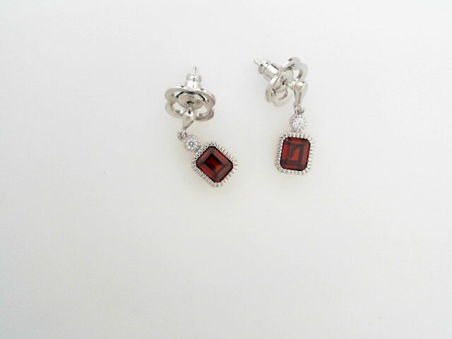 Lafonn Garnett Birthstone Dangle Earrings