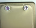 Lafonn Simulated Diamond/Amethyst Earrings .34ctw Sterling Silver