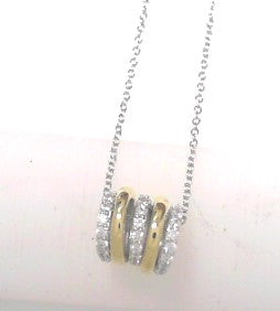 SS GP Pave Charm on Chain