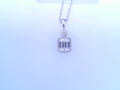 SS .91ctw Simulated Diamond Necklace
