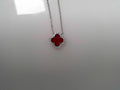 .49ctw  Red Agate Good Luck Necklace
