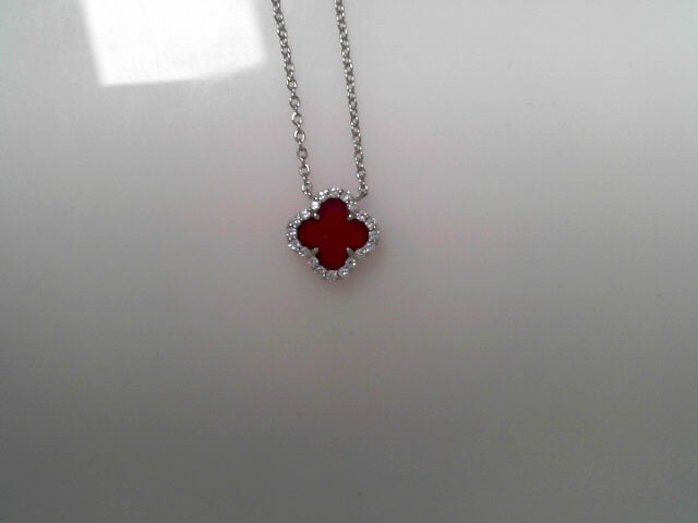.49ctw  Red Agate Good Luck Necklace