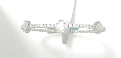 Lafonn Cultured Freshwater Mother of Pearl Bracelet Simulated Diamonds 2.40ctw SS