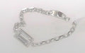 .2 ctwEmerald Cut Bezel Chain Ring Sz 7