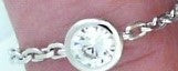 .25 ctw  Round Bezel Chain Ring Sz 7