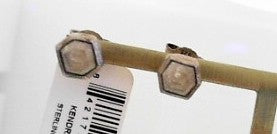 Dira Stone Stud Rhodium