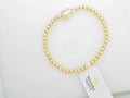 cheer stretch bracelet gold white mop