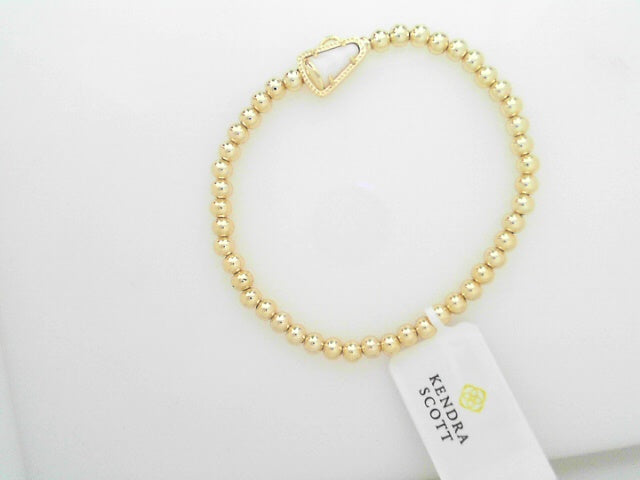 cheer stretch bracelet gold white mop