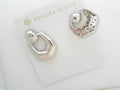 Kaitlin hoop earrings rhodium