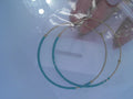 HALF MOON HOOPS IN 14 KARAT GOLD FILLED AND TURQOUISE