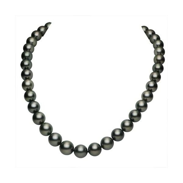 14KT White Gold Tahitian Pearl Necklace