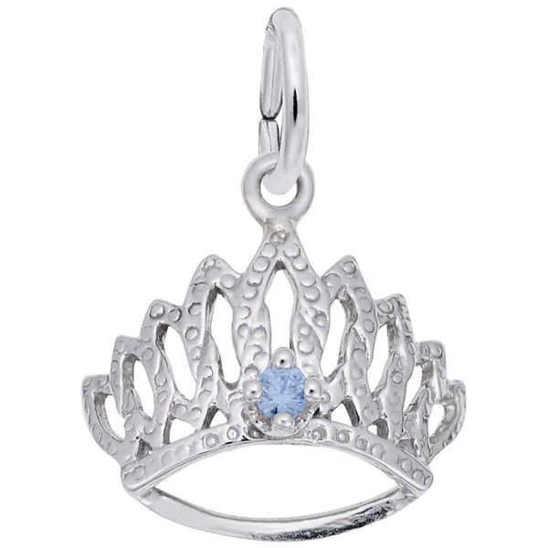 TIARA W/BIRTHSTONE-MAR