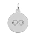 Petite Initial Disc - Infinity Symbol