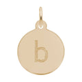 Petite Initial Disc - Lower Case Block b
