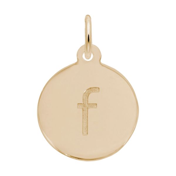 Petite Initial Disc - Lower Case Block f