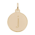 Petite Initial Disc - Lower Case Block j