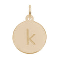 Petite Initial Disc - Lower Case Block k