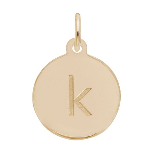 Petite Initial Disc - Lower Case Block k