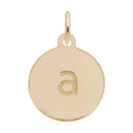 Petite Initial Disc - Lower Case Block a
