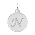 PETITE INITIAL DISC - SCRIPT N