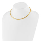 Leslie's 14K 4mm Domed Omega Necklace - Image 2