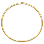 Leslie's 14K 4mm Domed Omega Necklace - Image 3
