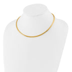 Leslie's 14K 4mm Domed Omega Necklace - Image 2