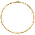 Leslie's 14K 4mm Domed Omega Necklace - Image 3