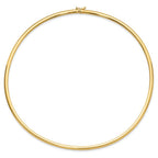 Leslie's 14K 4mm Domed Omega Necklace - Image 3