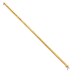 Leslie's 14K 4mm Domed 7 inch Omega Bracelet - Image 2